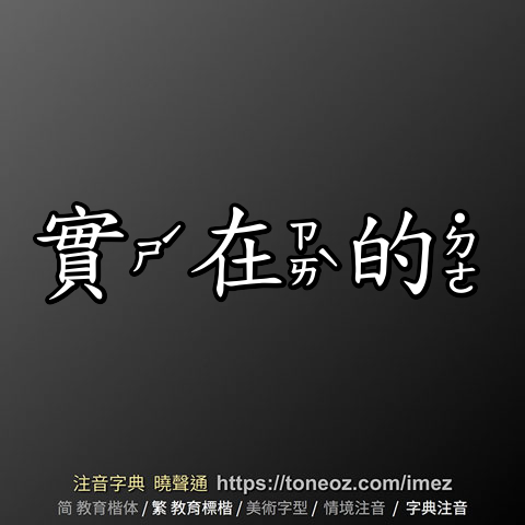 實在的