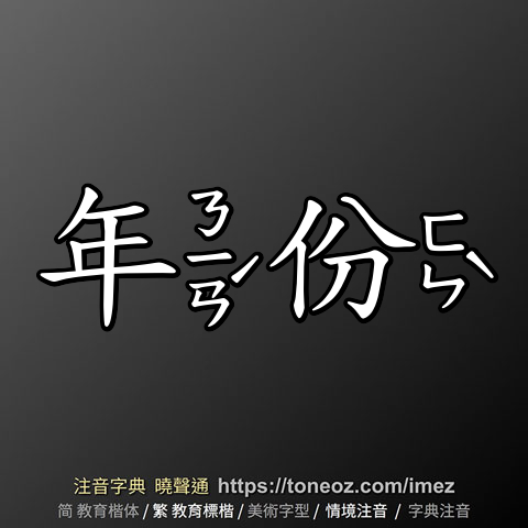 年份