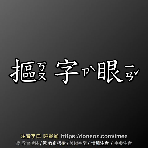 摳字眼