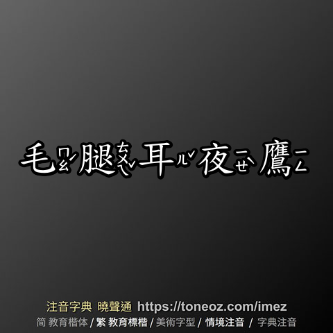 毛腿耳夜鷹