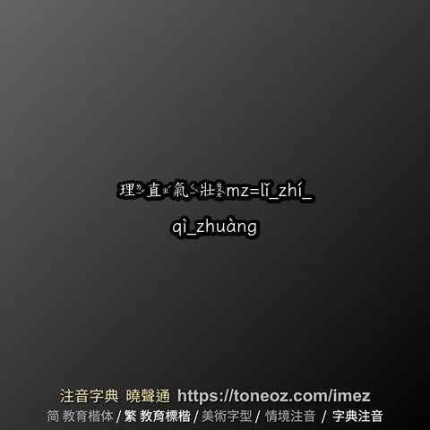 理直氣壯mz=lǐ_zhí_qì_zhuàng