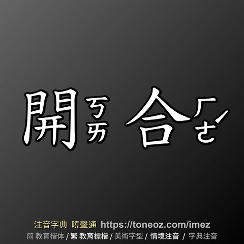開合