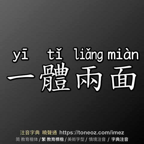 一體兩面