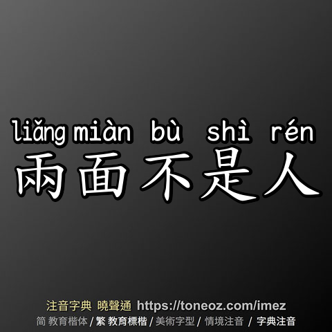 兩面不是人