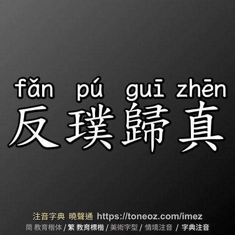 反璞歸真