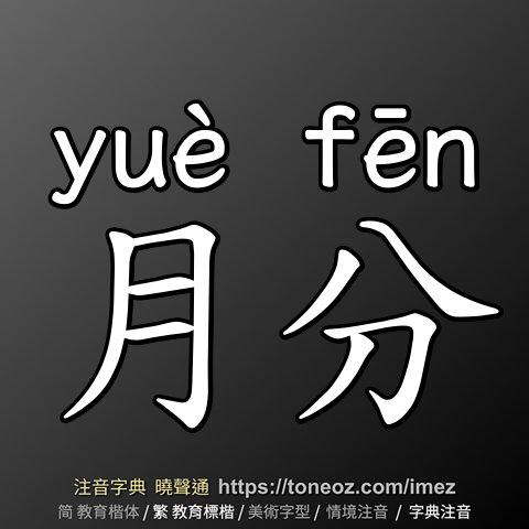 月分