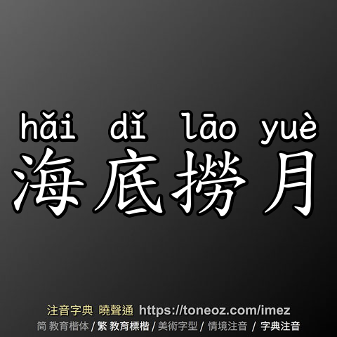 海底撈月