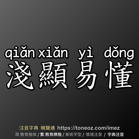 淺顯易懂