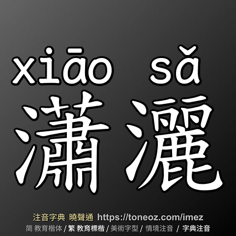 瀟灑