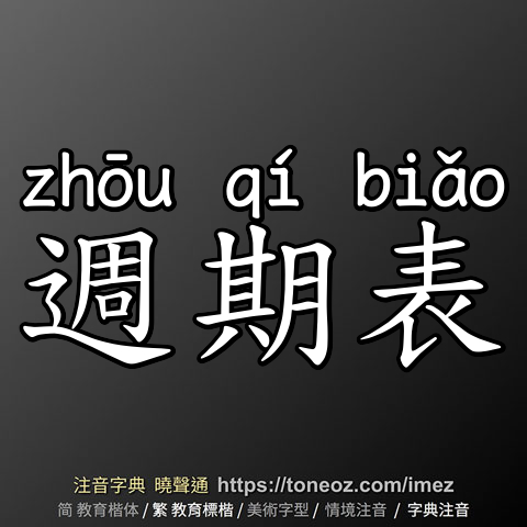 週期表