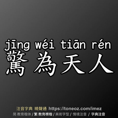 驚為天人