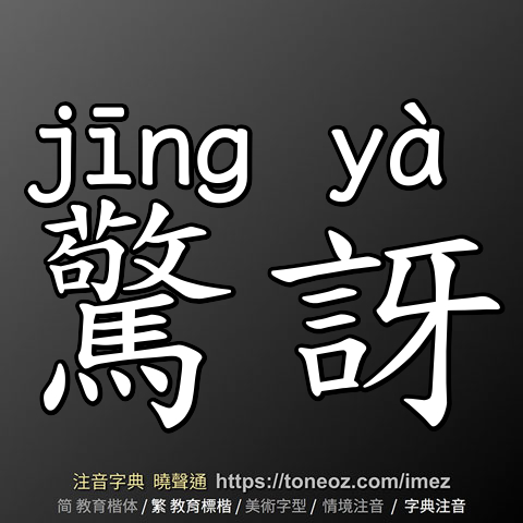 驚訝